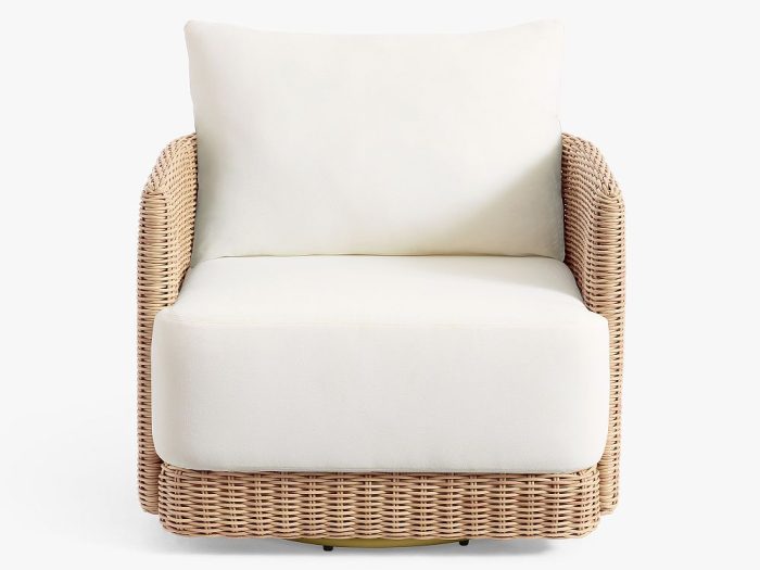 Huntington Wicker Swivel Curved Outdoor Lounge Chair-1