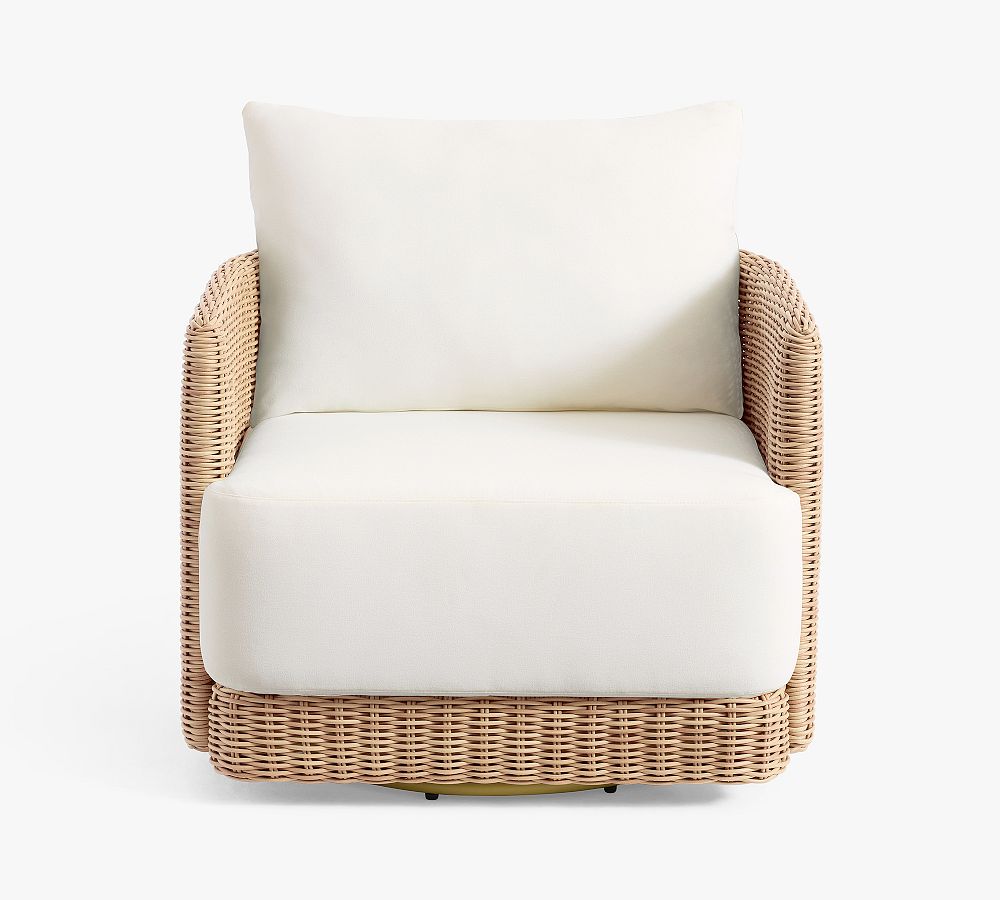 Huntington Wicker Swivel Curved Outdoor Lounge Chair-1