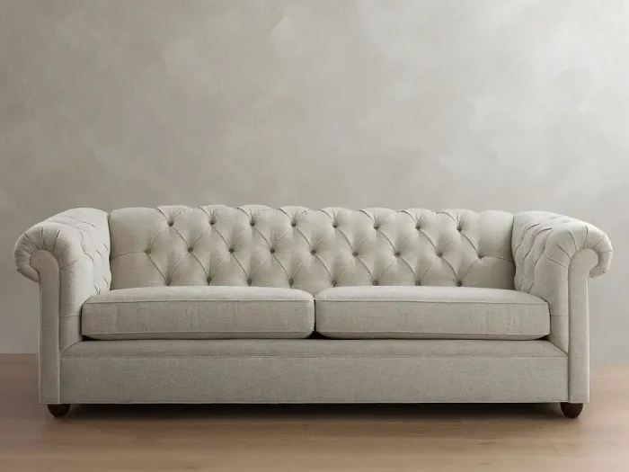Chesterfield Roll Arm Sofa (67"–98")
