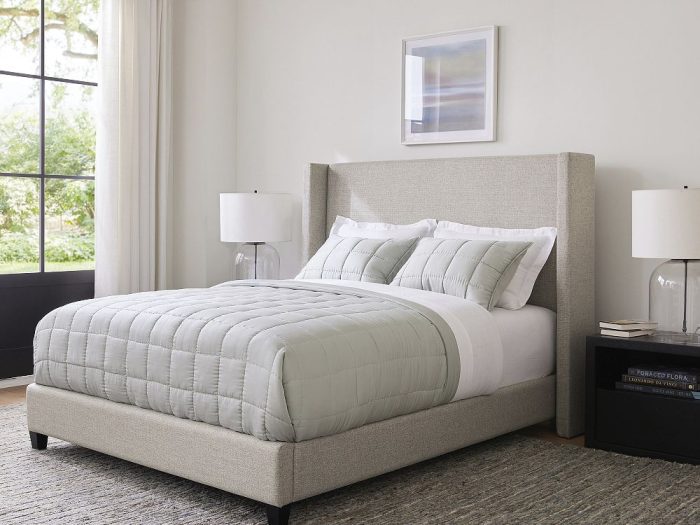 Elliot Shelter Upholstered Bed