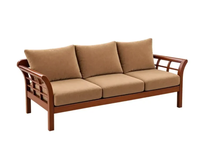Wooden Mesh Frame sofa - 3 Seater
